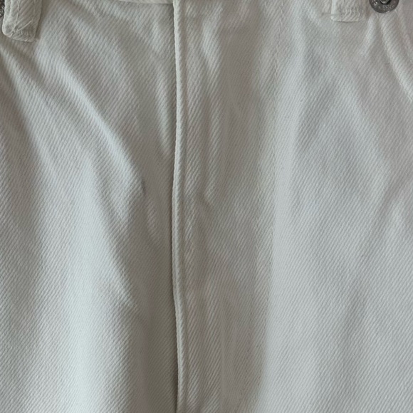 Zara High Waist White denim Wide Leg Jeans long inseam size 2 - Picture 9 of 9